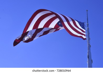 American Flag Flying Half Staff Half Stock Photo 728010964 | Shutterstock