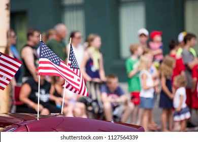 American Flag, Fourth of July Parade - Shutterstock ID 1127564339