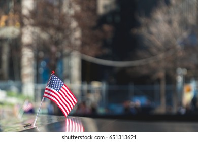 American Flag At Ground Zero Memorial