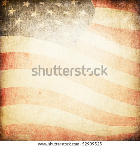 American flag grunge background.