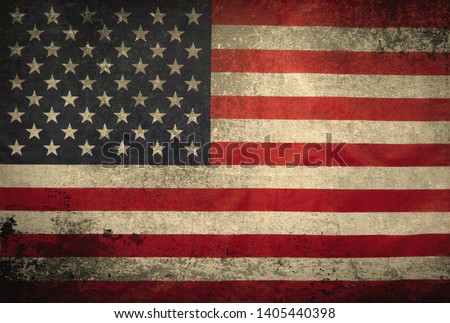 American flag grunge background for your design.