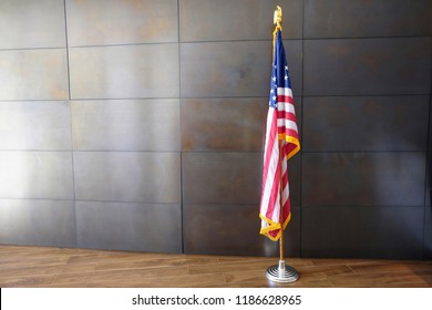 American flag inside