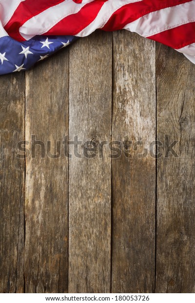 American Flag Lying On Aged Weathered Stock Photo 180053726 | Shutterstock