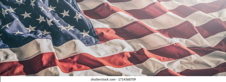 American flag for Memorial Day, 4th of July, Labour Day. Independence Day. - Shutterstock ID 1714368709