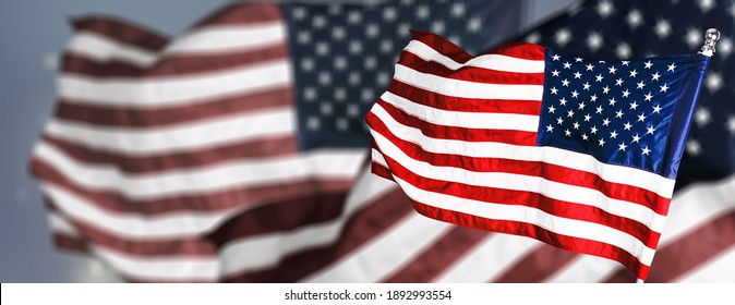 American Flag For Memorial Day, 4th Of July, Labour Day. Independence Day.