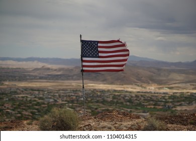 American Flag Mountain Peak Stock Photo 1104014315 | Shutterstock