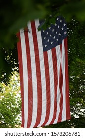 American Flag in the park