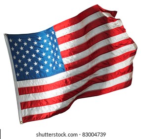 American Flag Under White Background Stock Photo 83004739 | Shutterstock