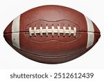 American football ball isolated on white background.