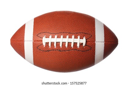 american football ball isolated on white background