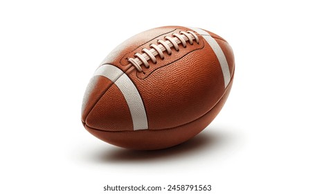 American football ball isolated on white background. 3D render  - Powered by Shutterstock