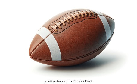 American football ball isolated on white background. 3D render  - Powered by Shutterstock