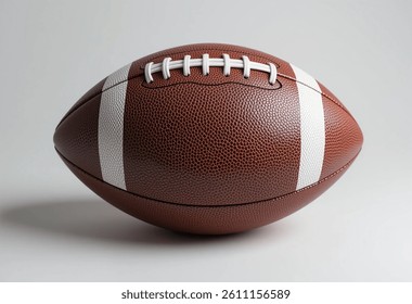 American football ball isolated on white background