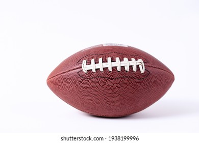 American Football Ball On A White Background