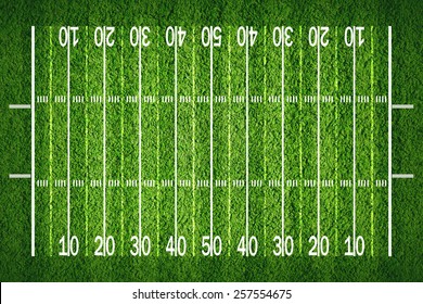 American Football Field On Grass View Stock Photo 257554675 | Shutterstock