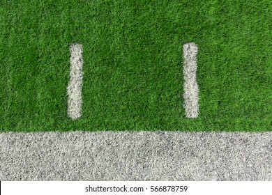 American Football Field With Yard Lines