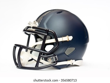 American Football Helmet Isolated On White Backgrounda