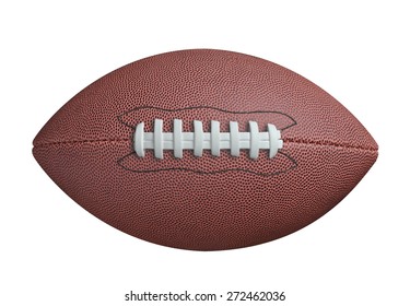 American Football Isolated On White Background