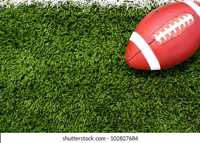 American Football On The Field