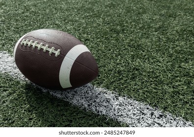 American football on the line - Powered by Shutterstock