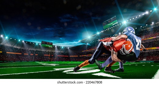 american football player in action