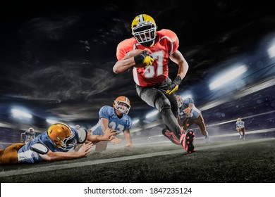 american football player in action on the grand arena