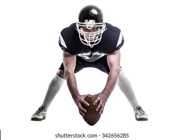 American football player  isolated on white background. - Powered by Shutterstock