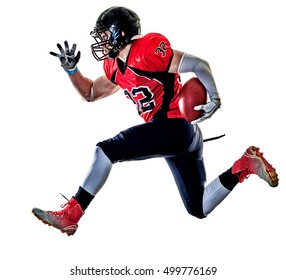 American Football Player Man Isolated