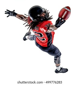 American Football Player Man Isolated