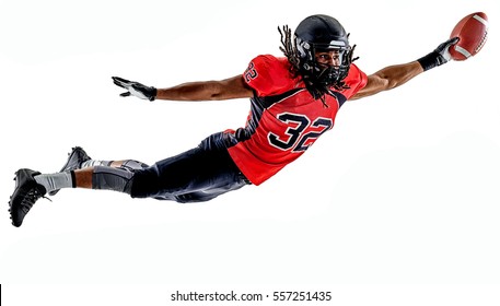 American Football Player Man Isolated