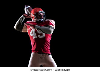 American football sportsman player on stadium.  - Powered by Shutterstock