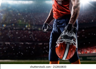 american football sportsman player in stadium - Powered by Shutterstock