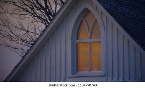 American Gothic Farm House - Iconic Gothic Window Detail