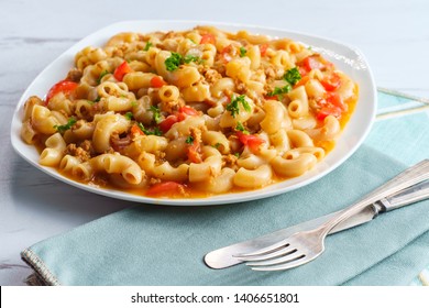 American Goulash One Pot Meal Cheesy Beef And Macaroni Pasta