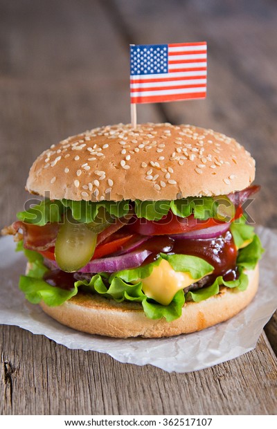 American Hamburger Stock Photo (Edit Now) 362517107