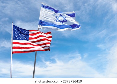 American and Israeli flags in Jerusalem, Israel - Powered by Shutterstock
