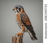 The American Kestrel is a tiny falcon, the smallest in North America!  Despite its size, it