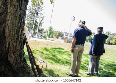 American Legion Salute to past soliers - Shutterstock ID 1505647142