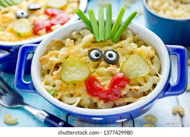 American Mac And Cheese Macaroni Pasta Baked With Cheesy Sauce For Kids Lunch