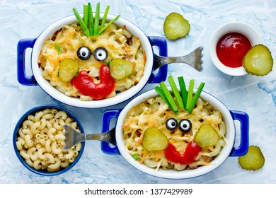 American Mac And Cheese Macaroni Pasta Baked With Cheesy Sauce For Kids Lunch