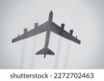 American military bomber B52 in the sky.