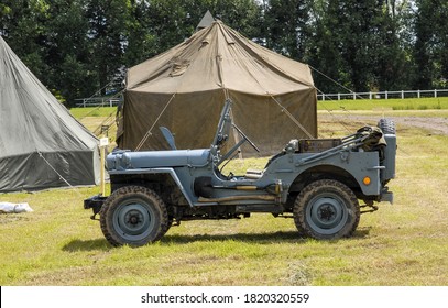 An American Military Jeep Vehicle Of Wwii