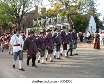 American Militia In Historic Williamsburg Virginia