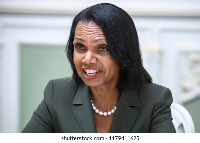 American Political Scientist  Condoleezza Rice During A Visit To Kyiv, Ukraine. 13-09-2018