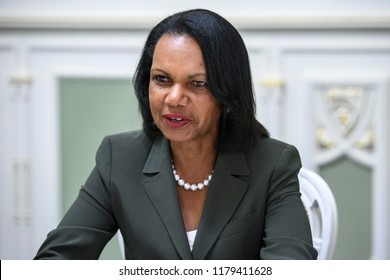 American Political Scientist  Condoleezza Rice During A Visit To Kyiv, Ukraine. 13-09-2018