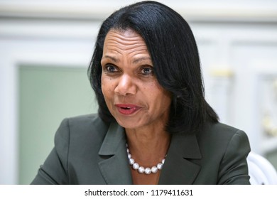 American Political Scientist  Condoleezza Rice During A Visit To Kyiv, Ukraine. 13-09-2018