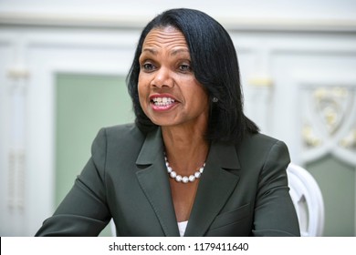 American Political Scientist  Condoleezza Rice During A Visit To Kyiv, Ukraine. 13-09-2018