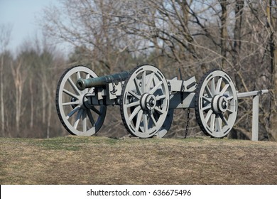 American Revolutionary War Cannon And Limber