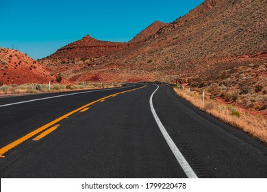 American Roadtrip. Mohave Desert By Route 66 In California Yucca Valley USA