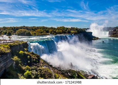 American side of Niagara falls, NY, USA